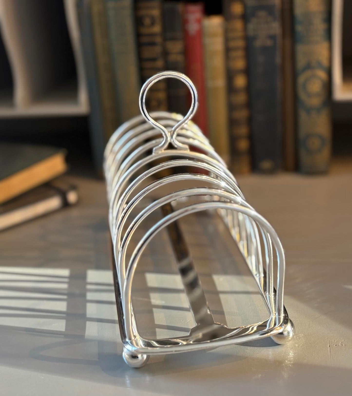 Hôtel Silver - Vintage Toast Rack, Regal 8-Slice With Bun Feet