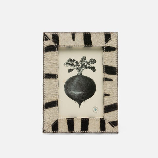 Hana Zebra Print Frame, 5" x 7", Pigeon & Poodle