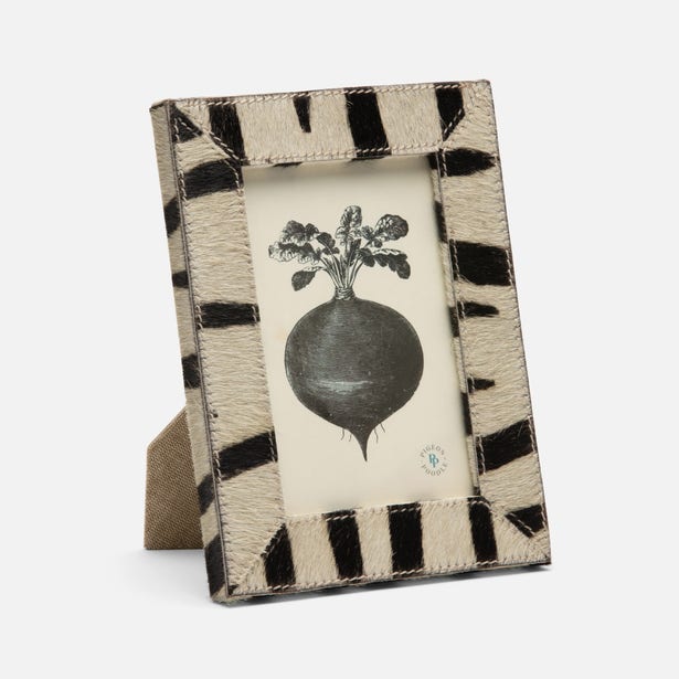 Hana Zebra Print Frame, 5" x 7", Pigeon & Poodle