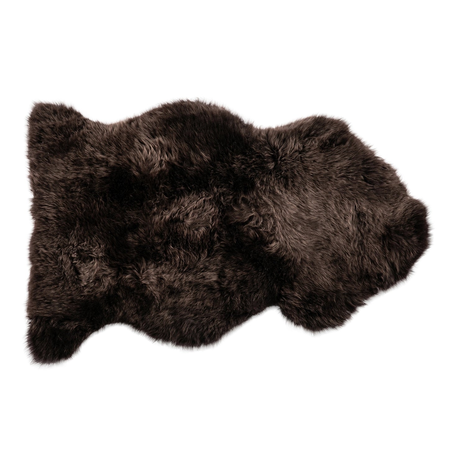 Espresso Sheepskin Throw