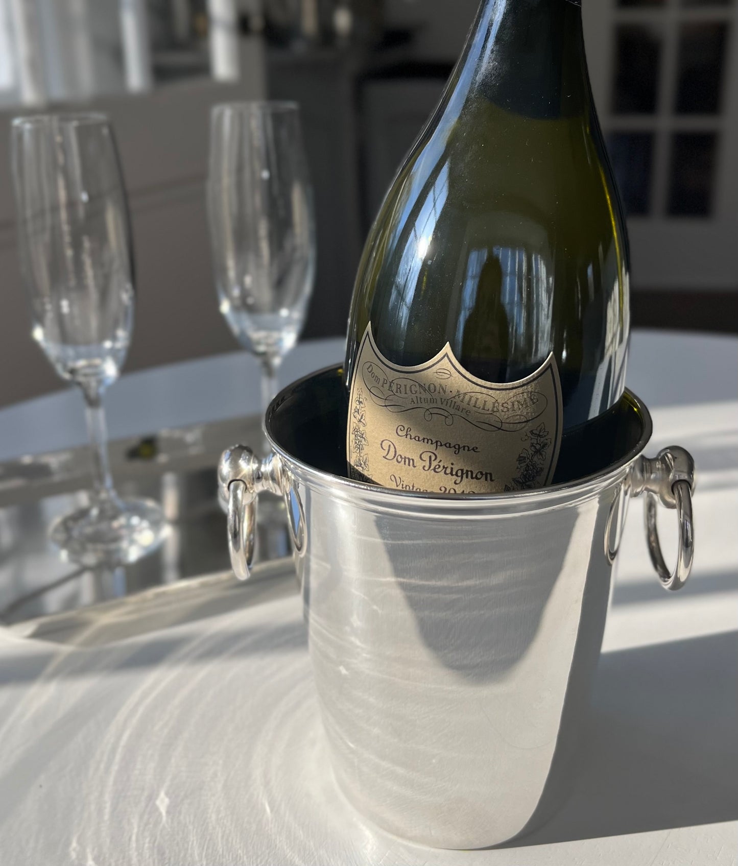 Hôtel Silver - Vintage Ice Bucket With Ring Handles