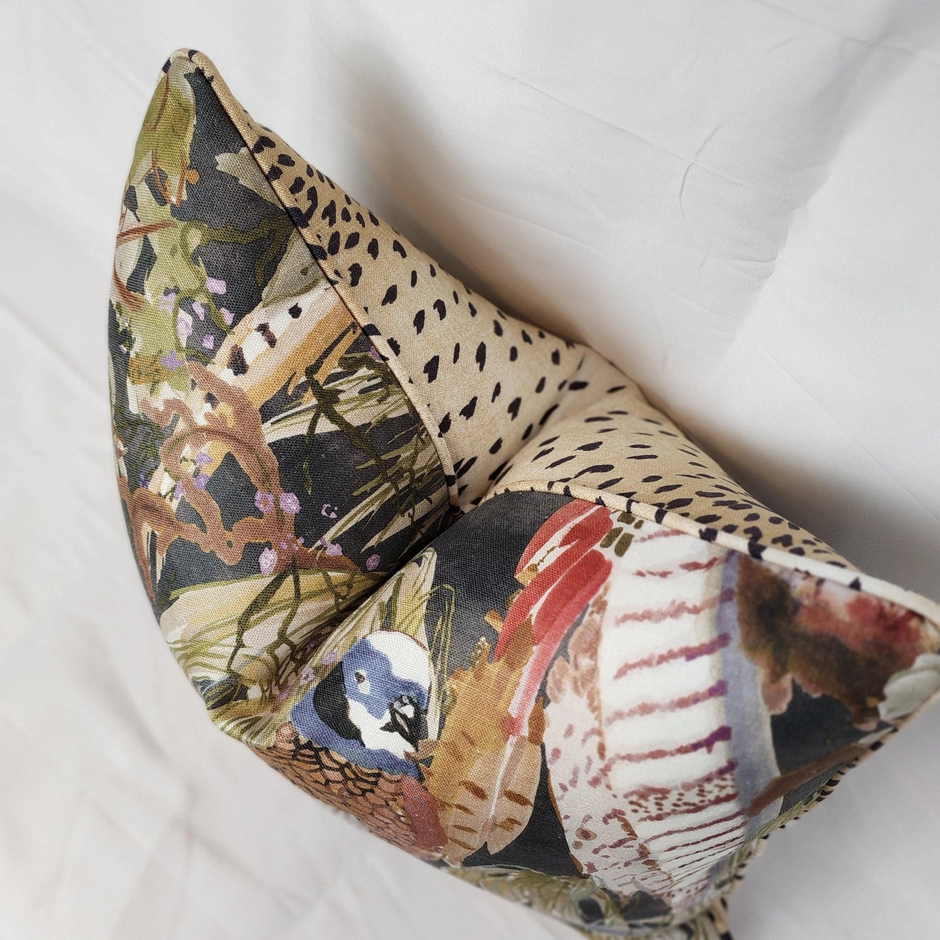 Game Birds By Lee Jofa with Animal Print Back Pillow