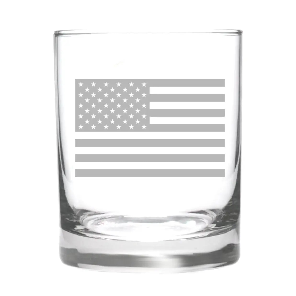 American Flag Whiskey Glass - Custom Made - Set of 6