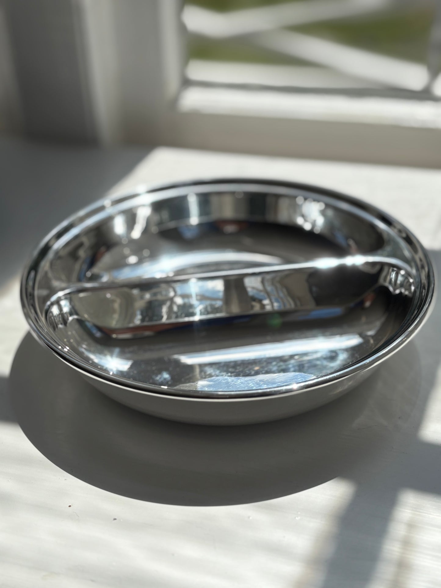 Hôtel Silver - Vintage 8" Round Divided Dish