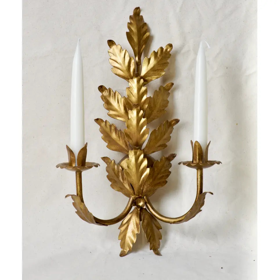 Acanthus Leaves Candle Sconce