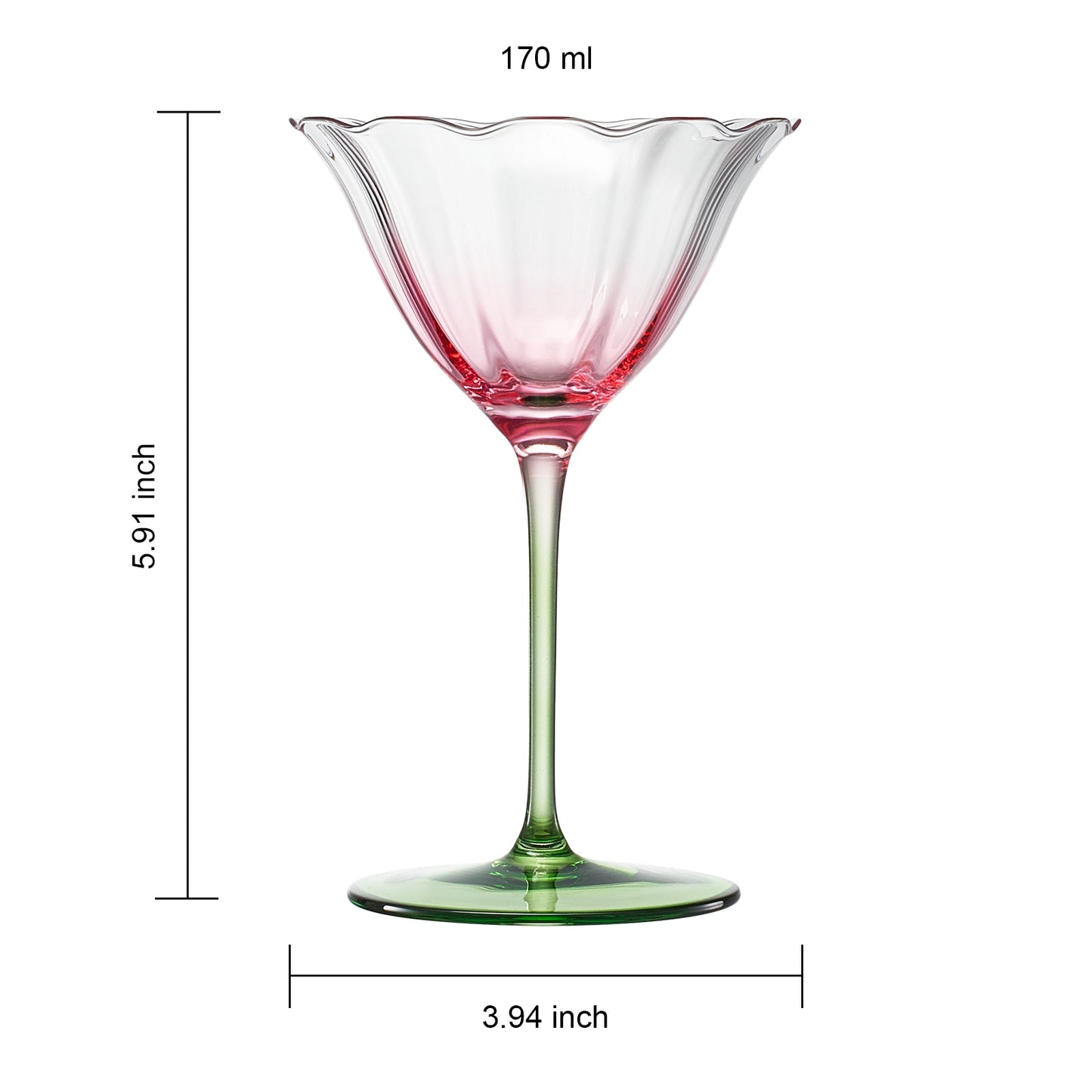 The Lilly Champagne Coupe Glass | Set of 6 | 6 oz