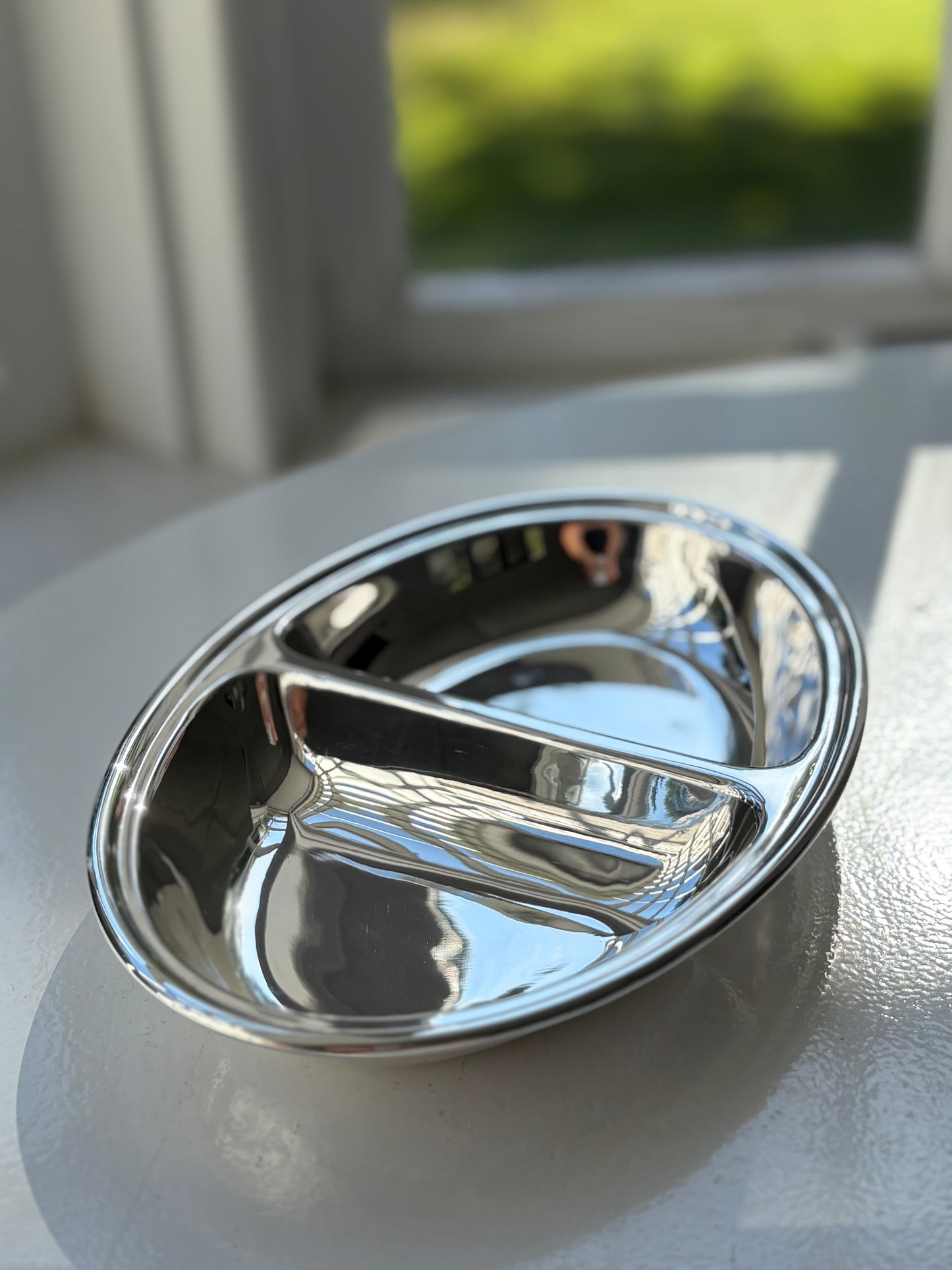 Hôtel Silver - Vintage 9" Oval Divided Dish