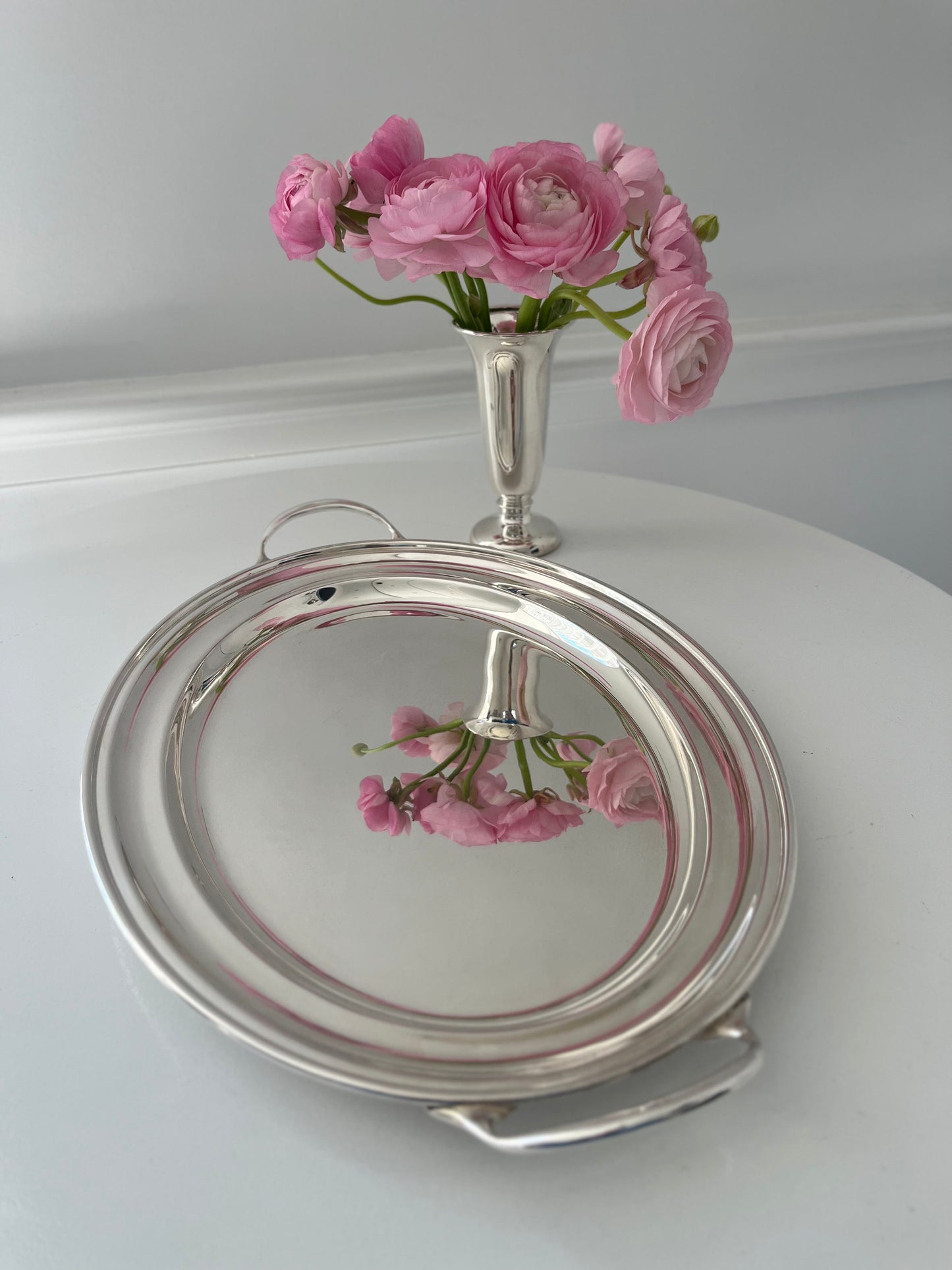 Hôtel Silver - Vintage Grand Oval Tray With Handles