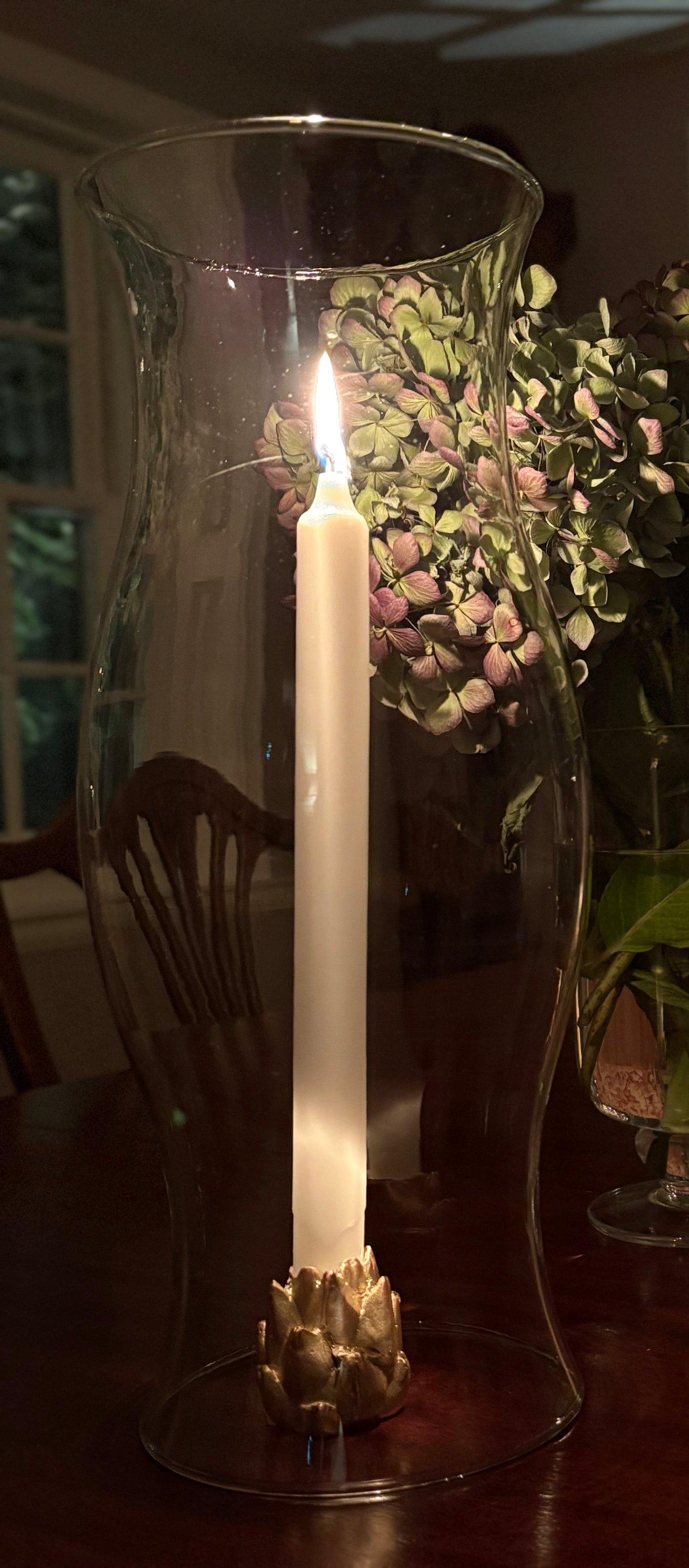 Artichoke Candle Stick Holders/Grand Hurricane Tall
- Set of 2