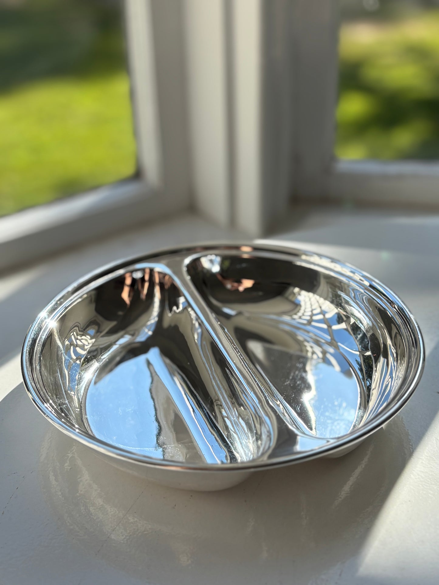 Hôtel Silver - Vintage 9" Round Divided Dish