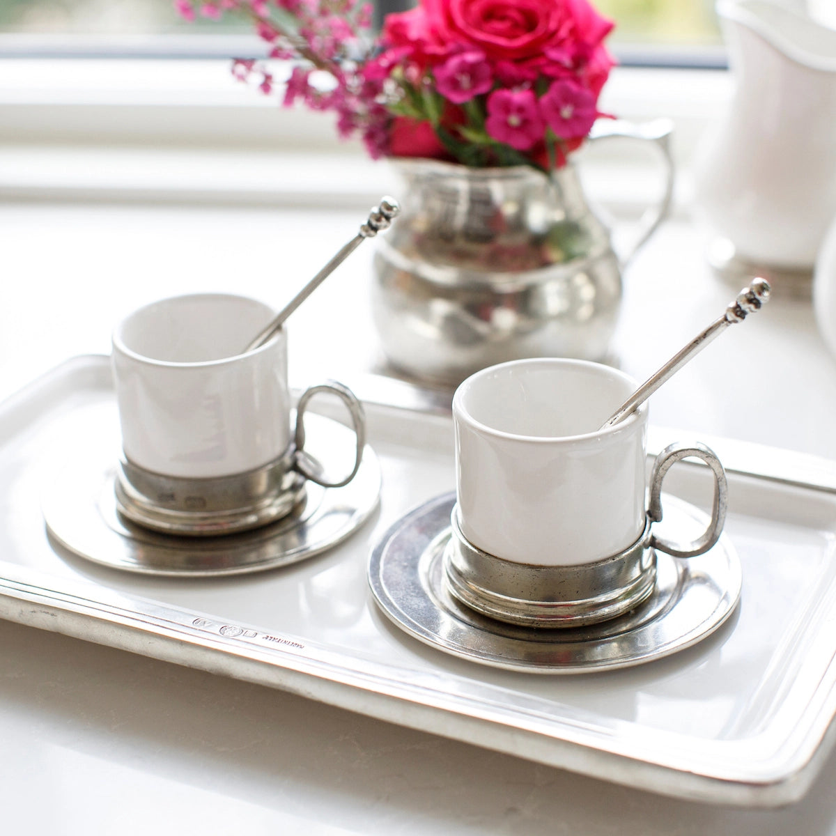 Tuscan Espresso Cup & Saucer with Spoon