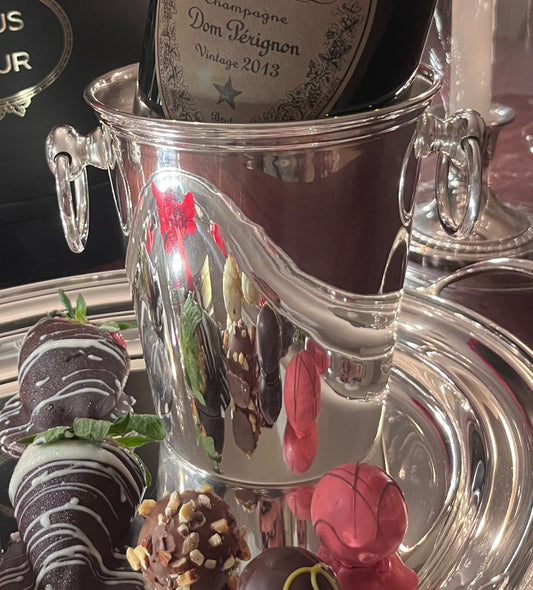 Hôtel Silver - Vintage Ice Bucket With Ring Handles