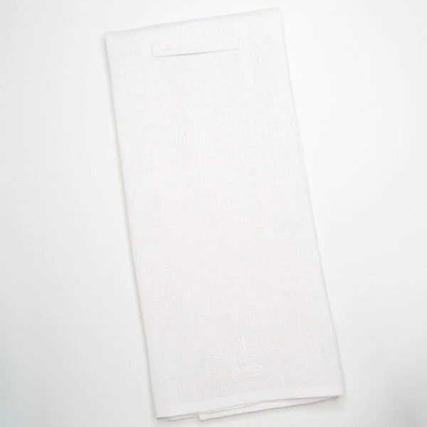 French Bee & Crest Linen Hand Towel/Napkin - Set of 2