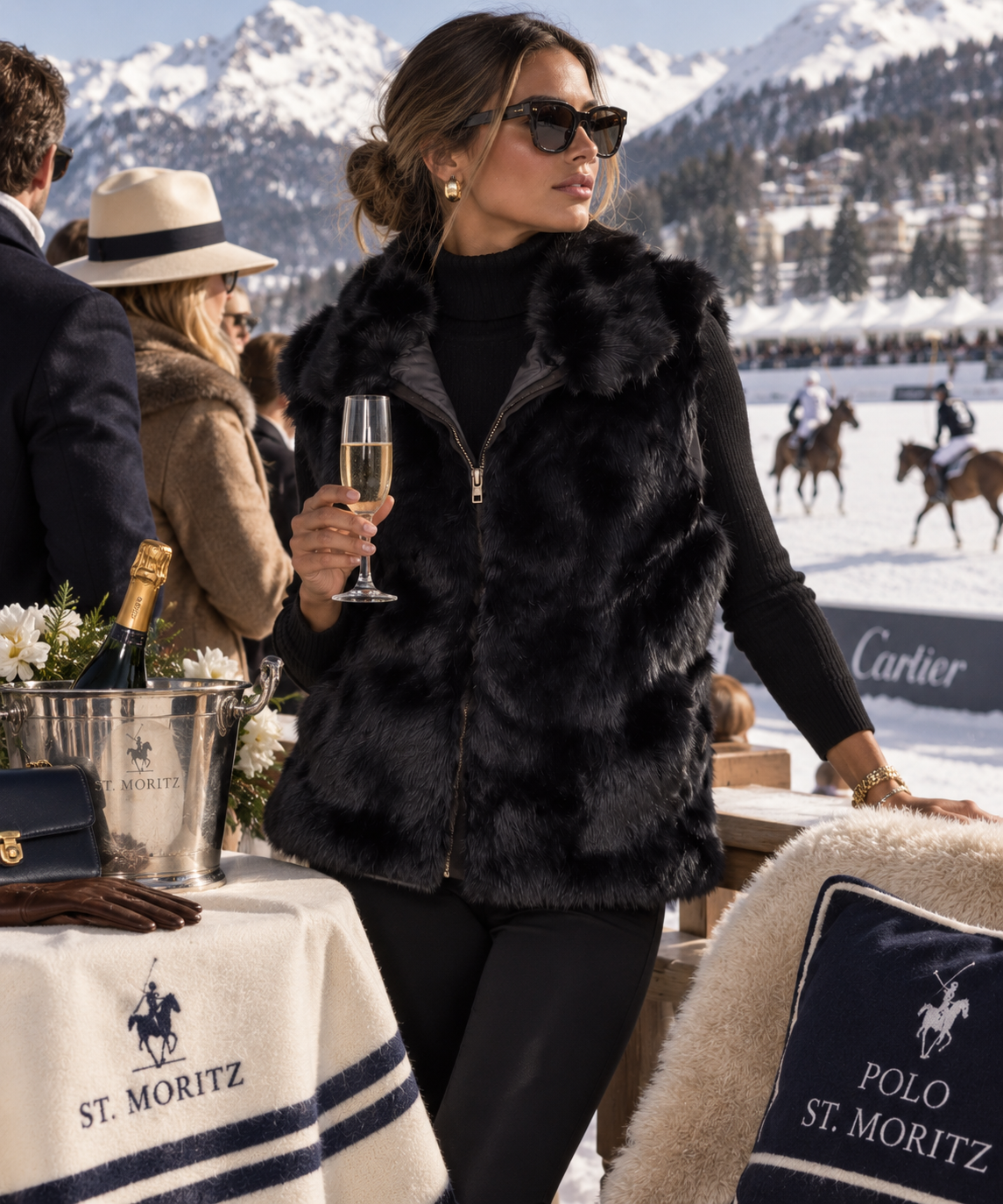 Women's Rabbit Fur Vest by Surrell
