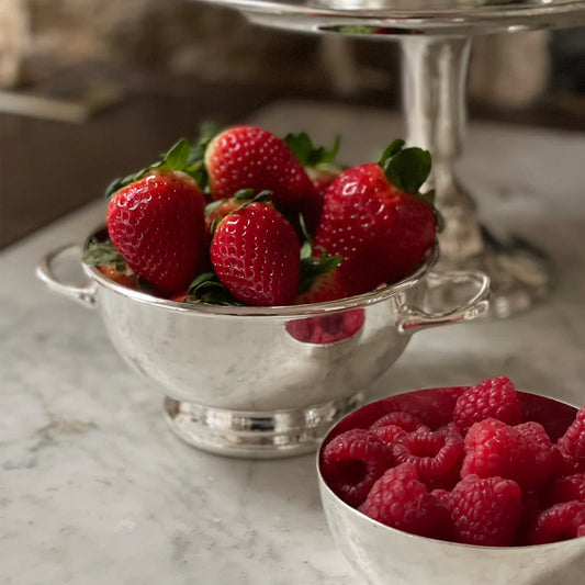 Hôtel Silver - Private Label Collection Low Pedestal Bowl With Handles - Preorder