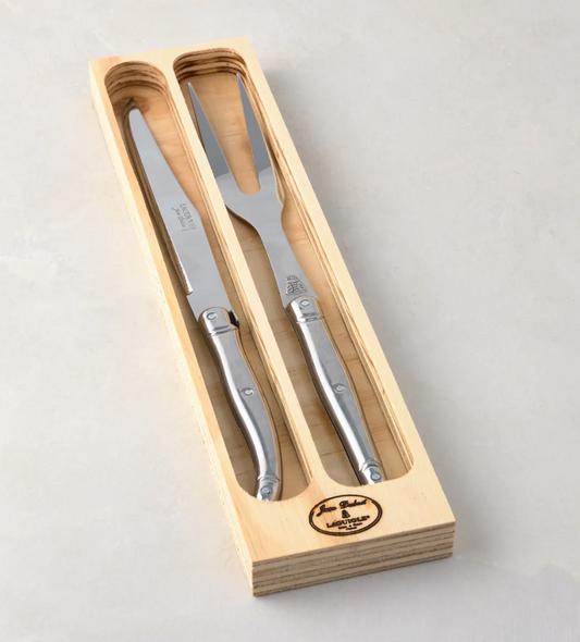 Laguiole Jean Dubost Stainless Steel Carving Set