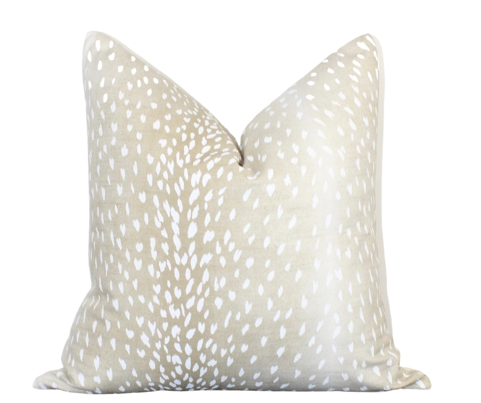 Chic Antelope Print Down Pillow