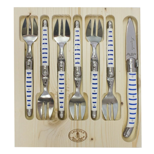 Laguiole Jean Dubost 7 Piece Mariniere Collection Oyster Set