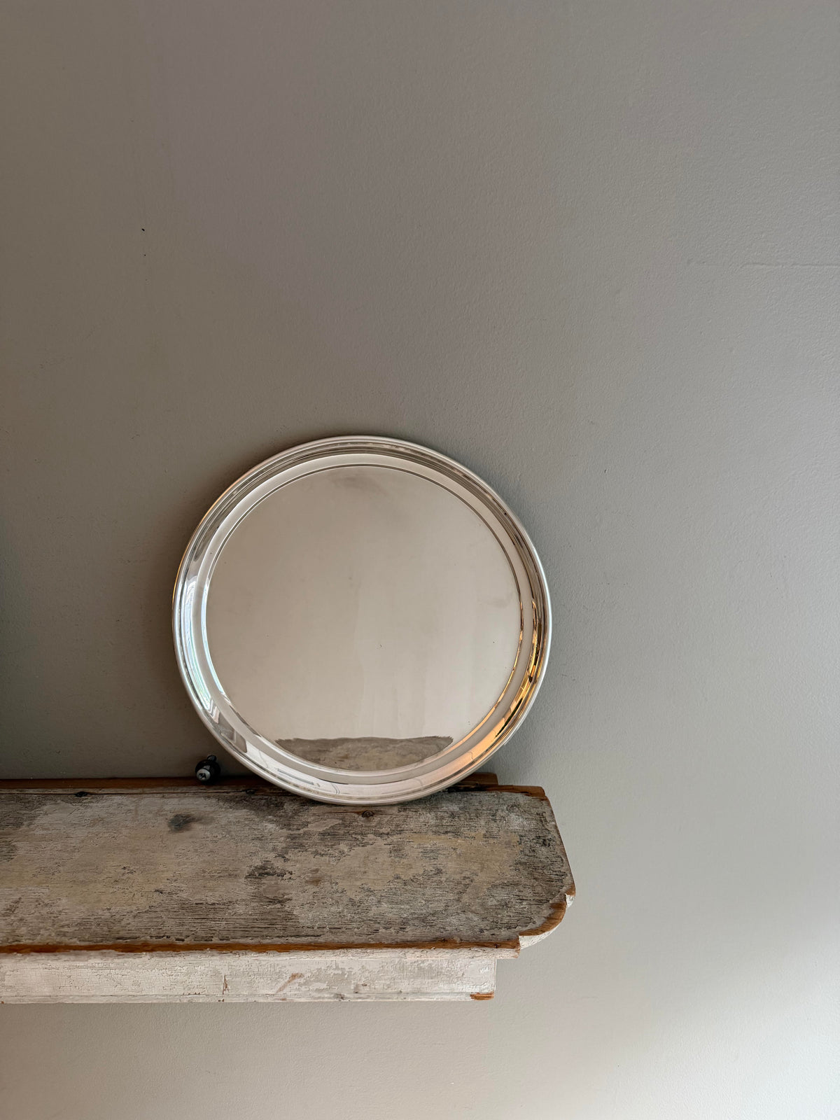 Hôtel Silver - Vintage 10" Round Platter with Bun Feet