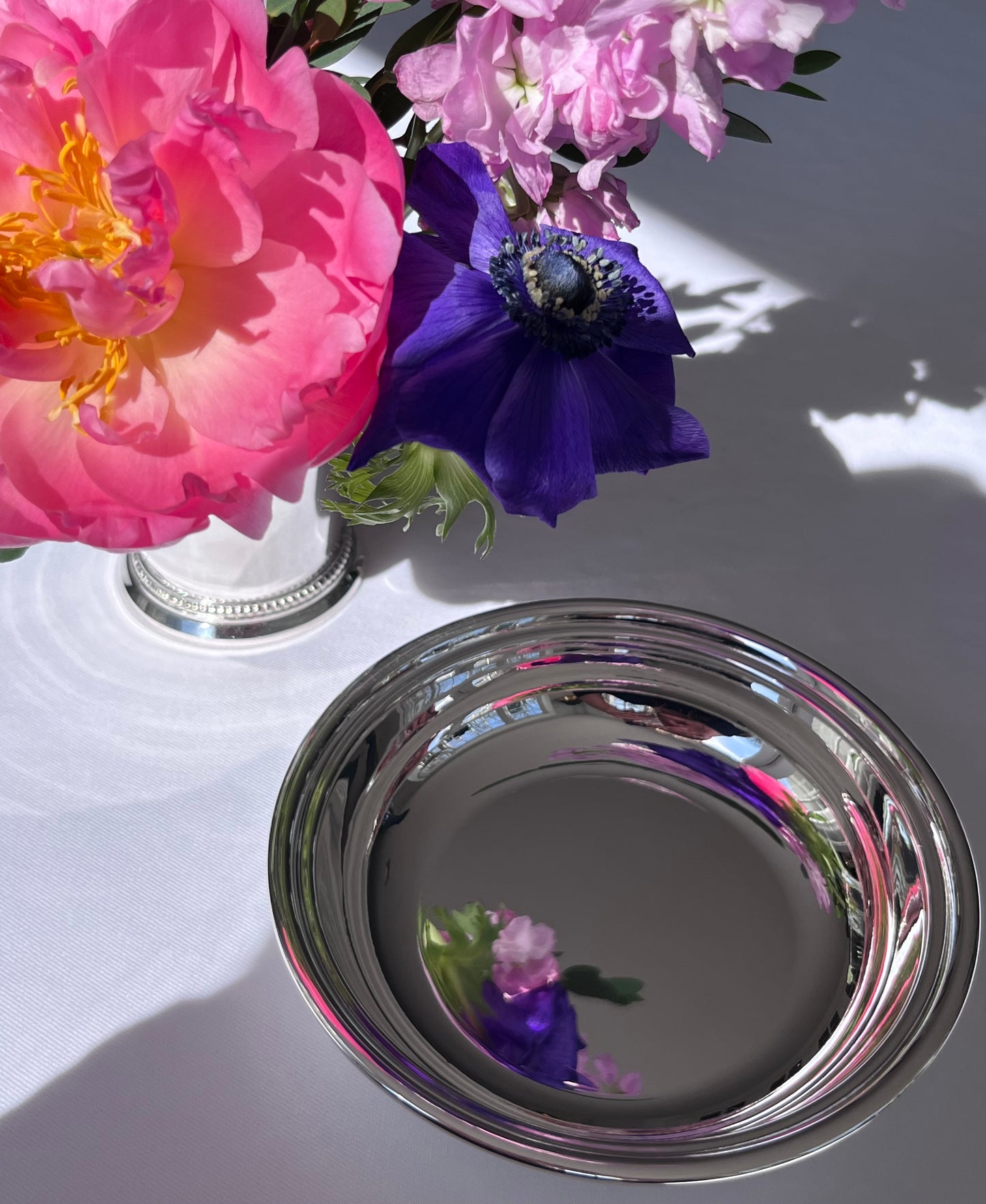 Hôtel Silver - Vintage 6" Round Low Bowl With Rolled Rim