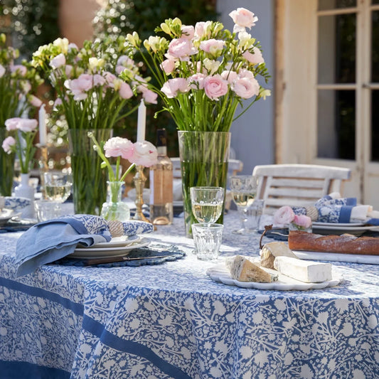 A Love Letter to Bridal Showers, Gifting, and the Art of the Blue Table
