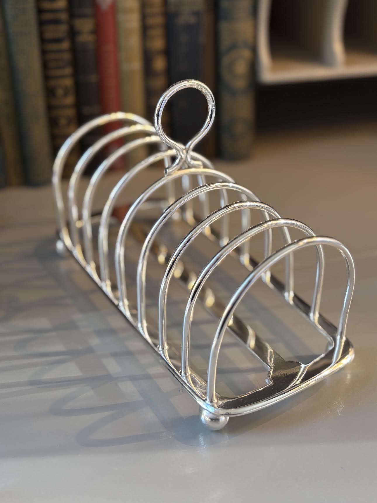 Hôtel Silver - Vintage Toast Rack, Regal 8-Slice With Bun Feet