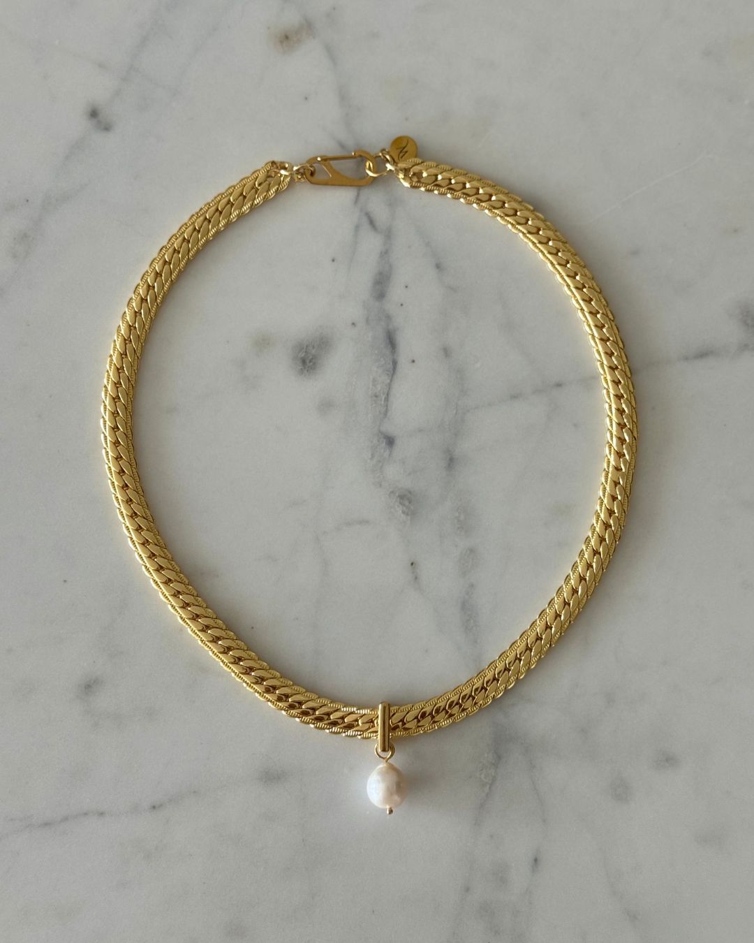 ÉCUME 12mm Baroque Pearl Necklace | 18k Gold Filled