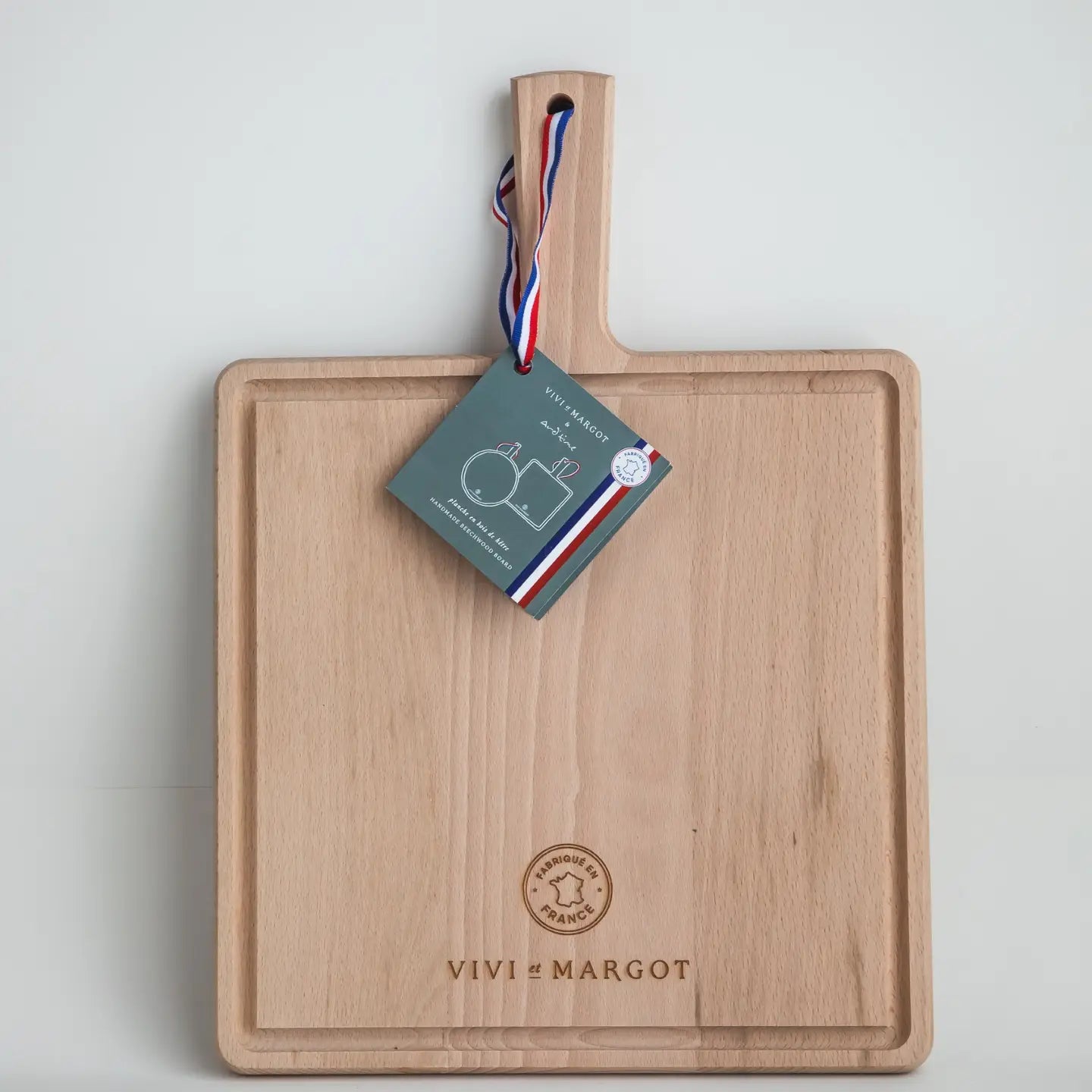 Hand Made French Wood Artisan Board Square