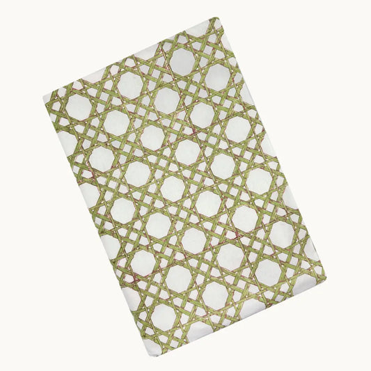 Bamboo Green Trellis Tablecloth
