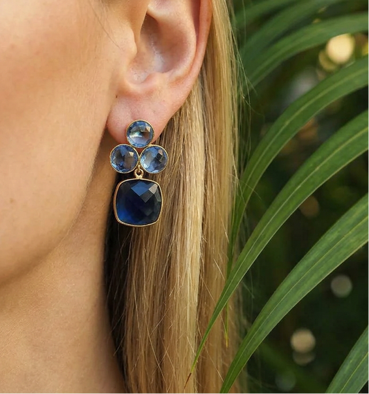 The Seraphina Earring, London Blue - Julie Ryan Design