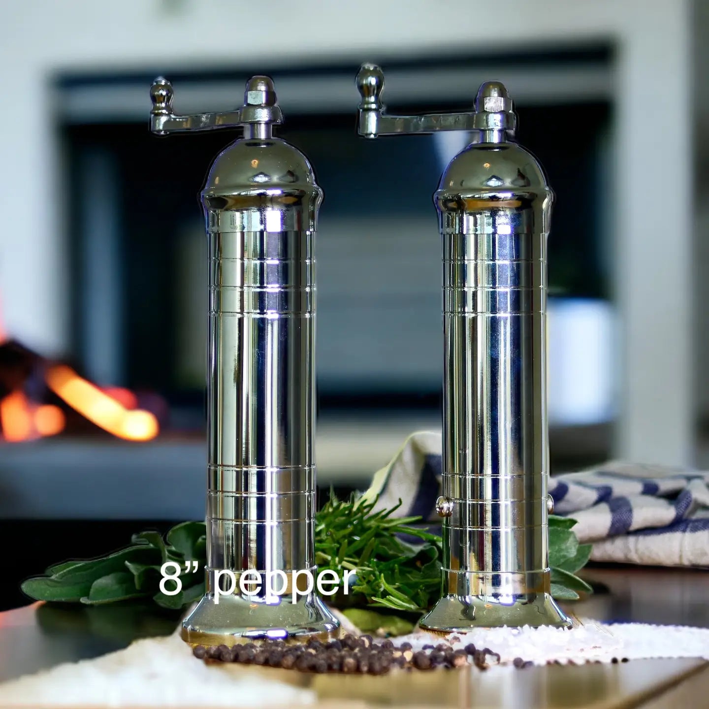 The Original Greek Mill - Chrome Pepper Grinder