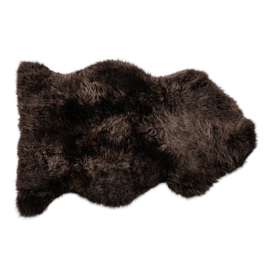 Espresso Sheepskin Throw