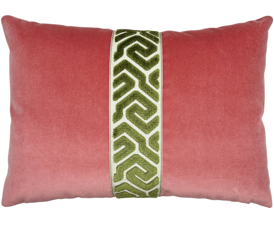 Coral & Lemongrass Throw Pillow