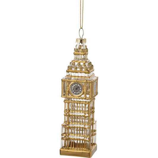 Big Ben Glass Ornament- Set of 6