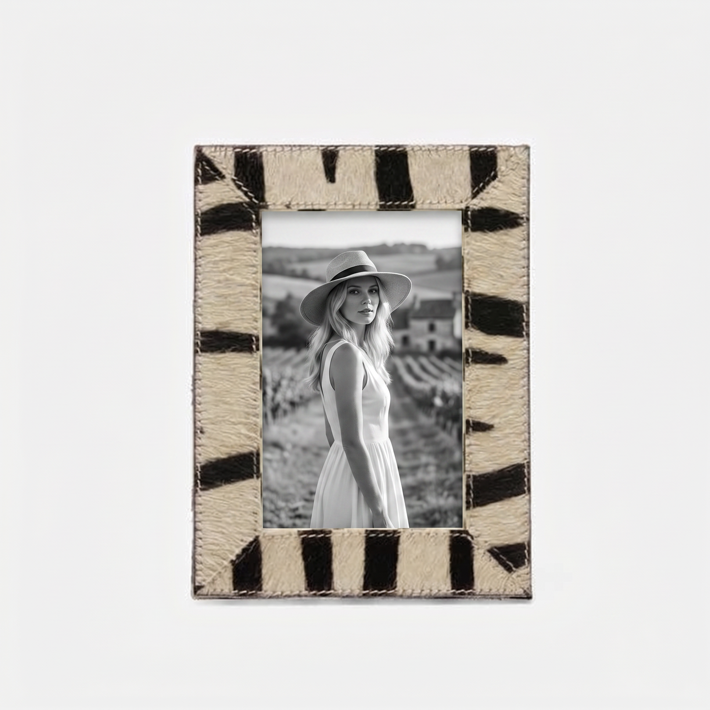 Hana Zebra Print Frame, 5" x 7", Pigeon & Poodle