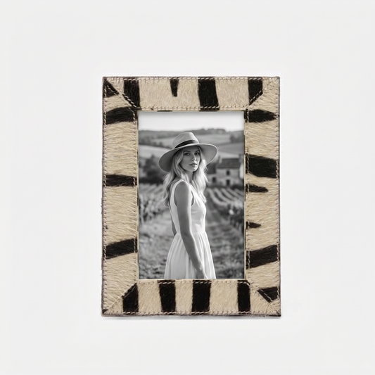 Hana Zebra Print Frame, 5" x 7", Pigeon & Poodle