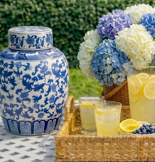 The Saylor Blossom Chinoiserie Jar