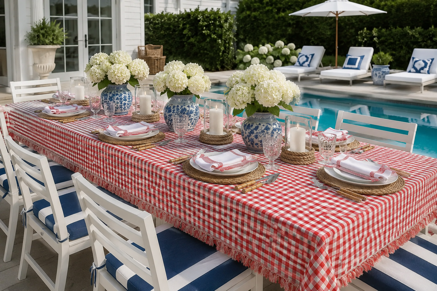 Red Gingham Tablecloth - Preorder