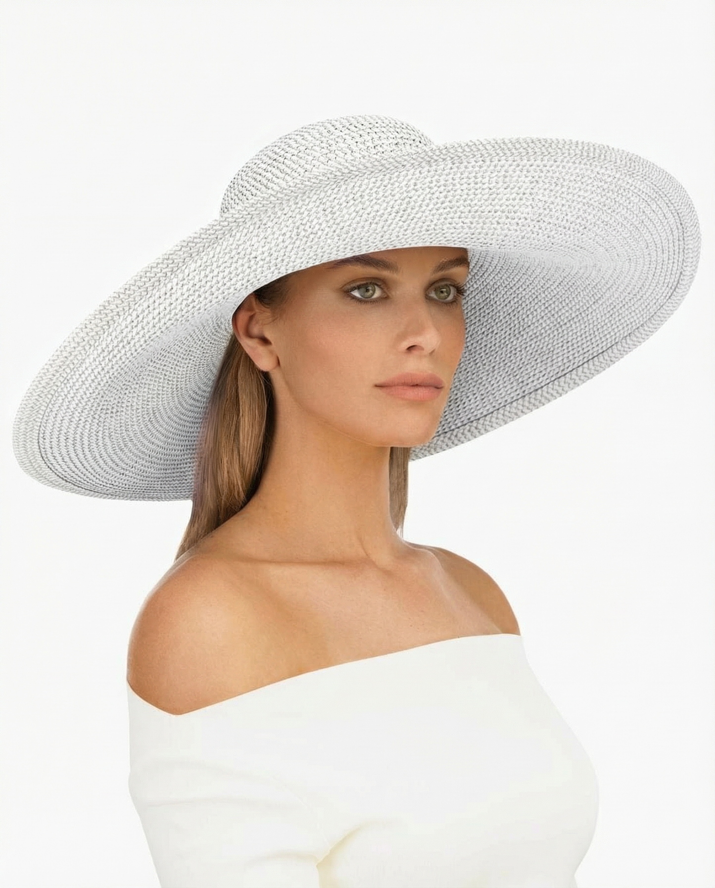 Floppy Hat - Eric Javits, Ice/Metallic Silver