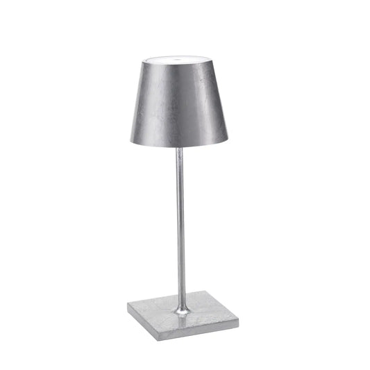 Poldina Pro Mini Cordless Lamp - Silver Leaf, Zafferano America