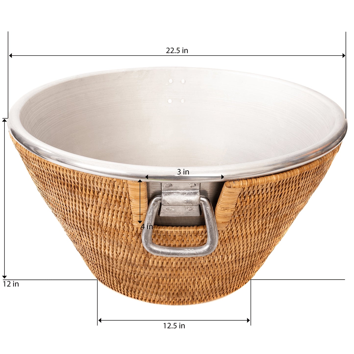 Wauwinet Rattan Aluminum Ice Tub - Preorder