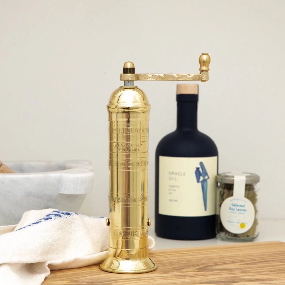 The Original Greek Mill - Brass Pepper Grinder - Thumbnail 5