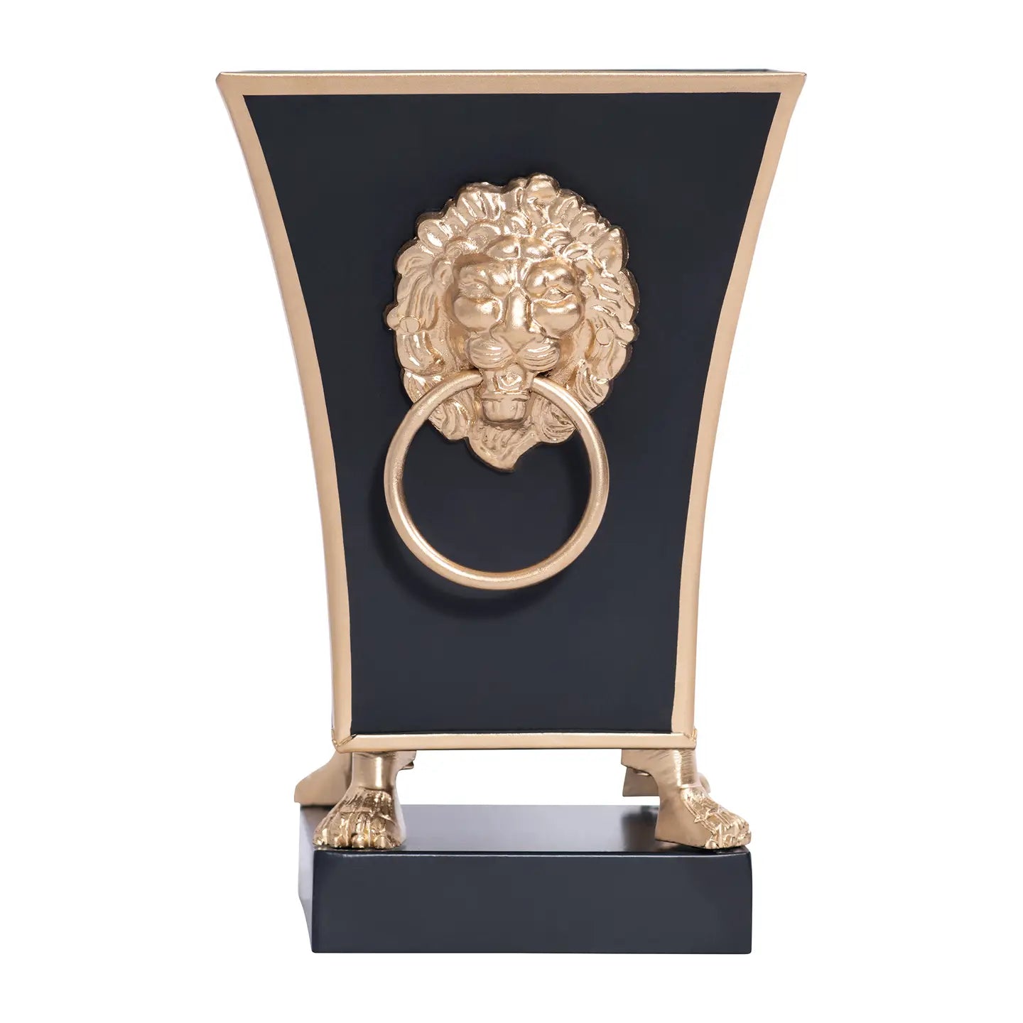 Regency Lion’s Head Fluted Square Cachepot Planter - Thumbnail 2