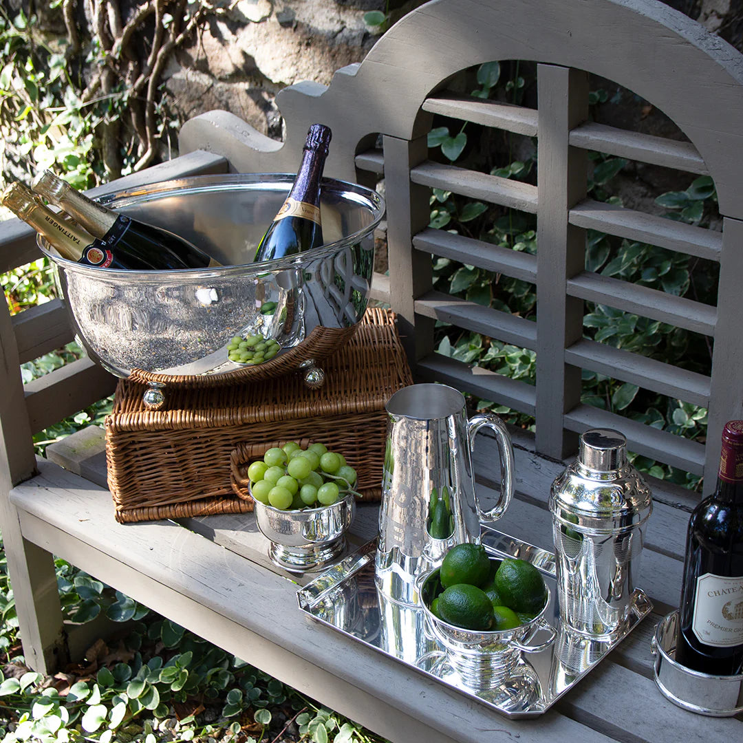 Hôtel Silver - Private Label Collection 16” Grand Oval Chiller With Ball Feet