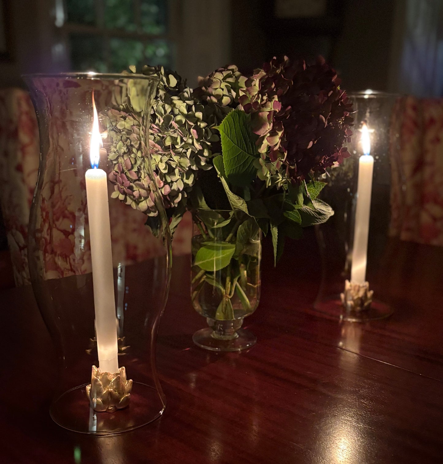 Artichoke Candle Stick Holders/Grand Hurricane Tall
- Set of 2