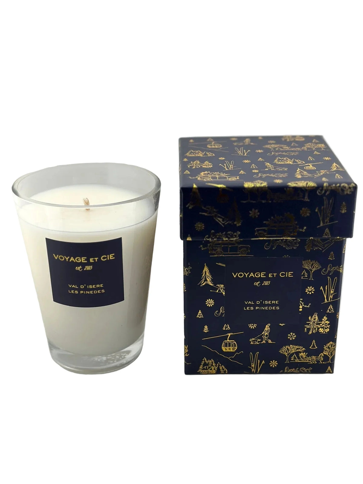 Voyage Et Cie Après Ski Collection - Blue + Gold, Pine Scent