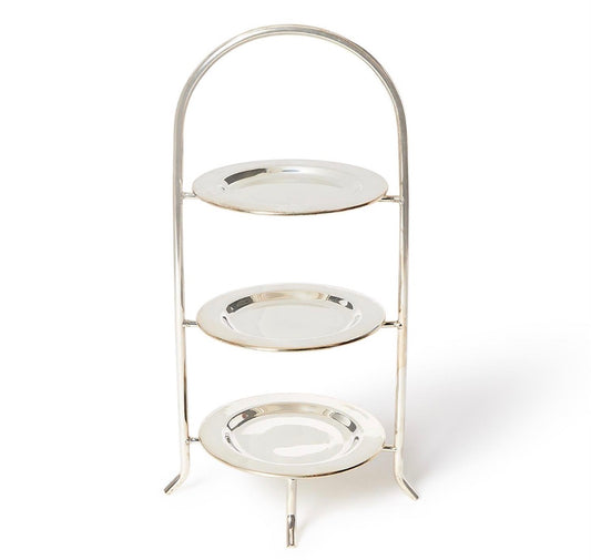 The Kensington Three-Tiered Silver Serving Stand