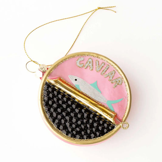 Caviar Boxed Glass Ornament - Set of 6