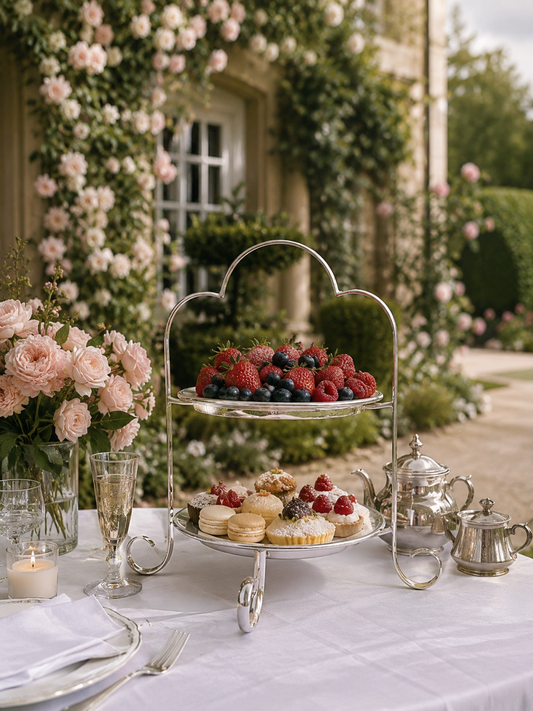 Hôtel Silver - Vintage Plate Stand Two-Tier