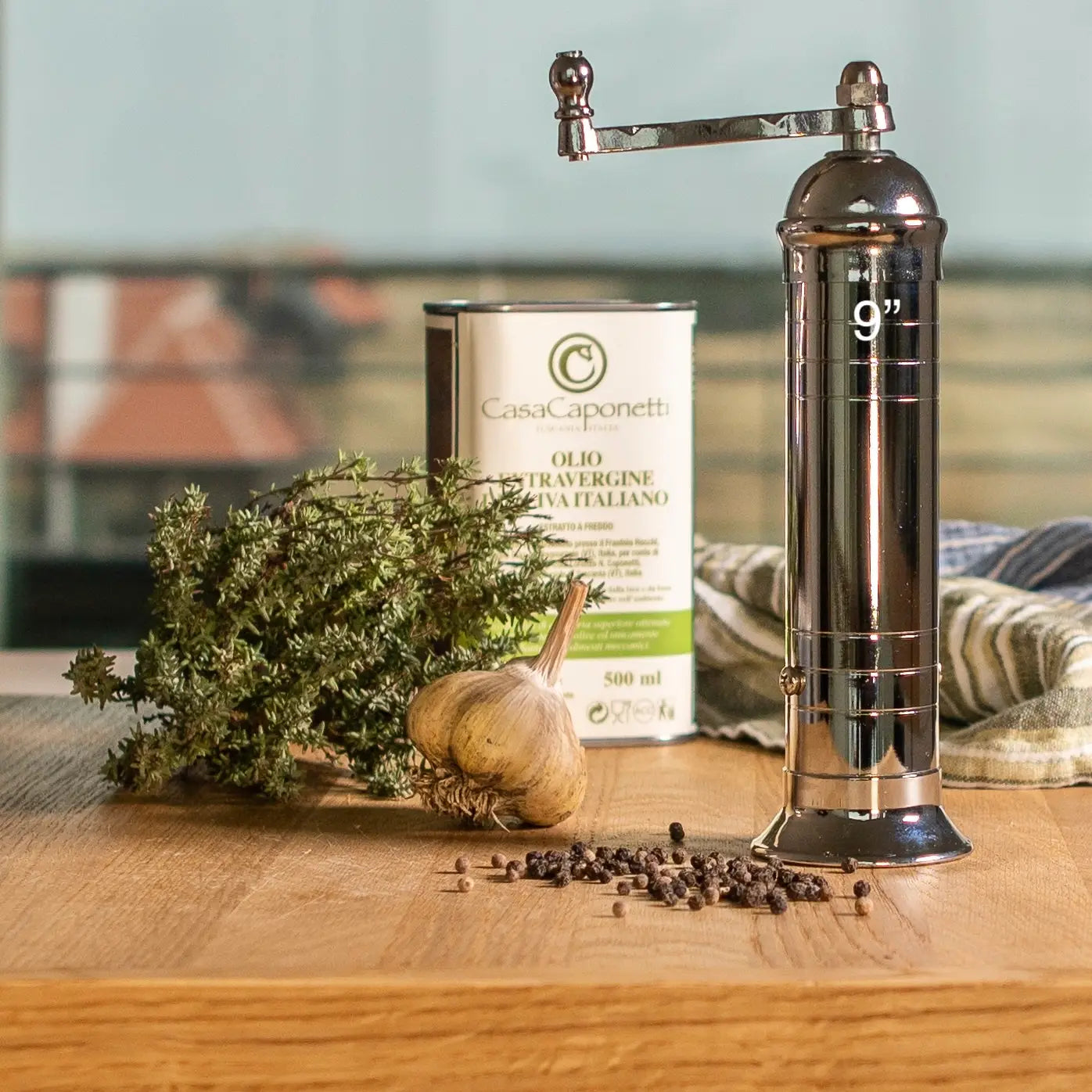 The Original Greek Mill - Chrome Pepper Grinder - Thumbnail 2